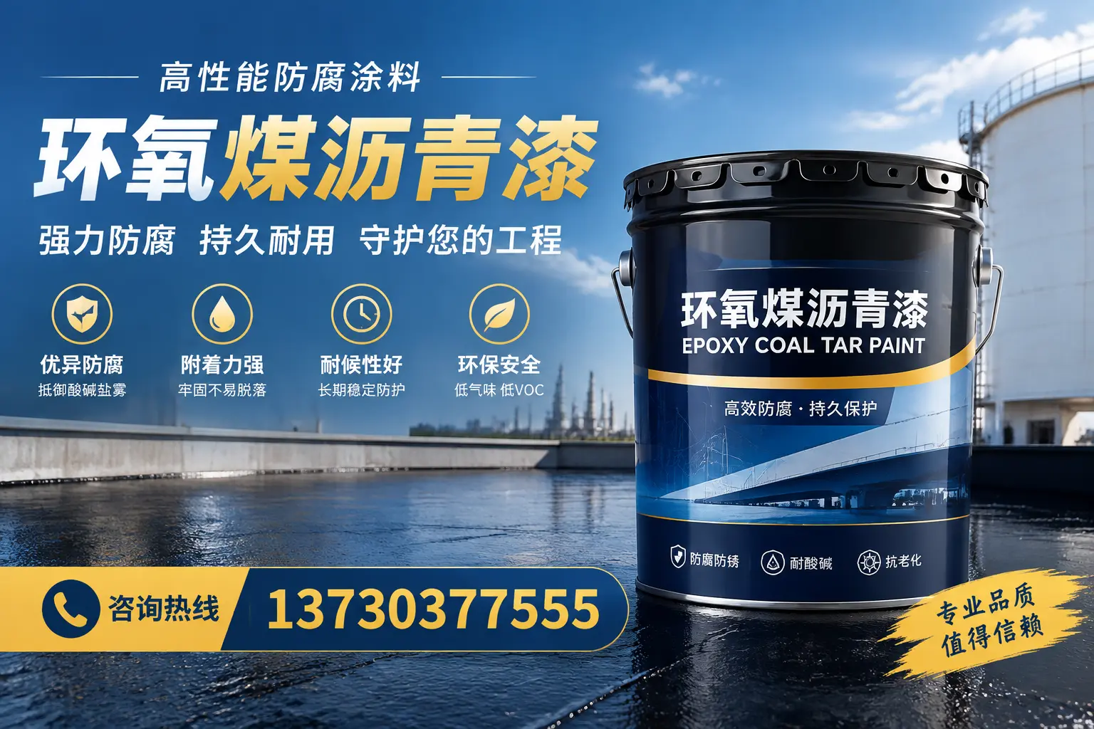 环氧煤沥青漆的耐久性分析,适合益阳的使用场景